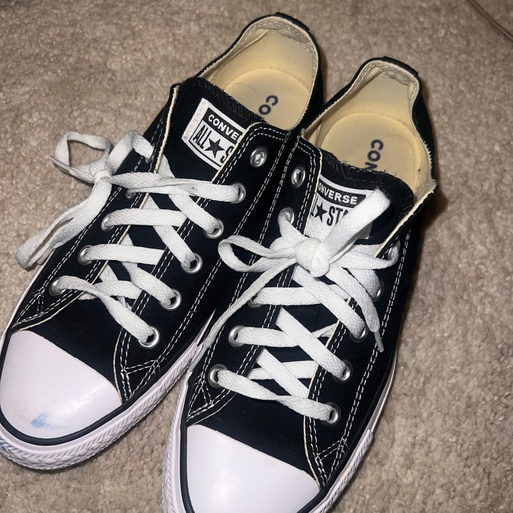 Converse Black and White Low-Top Sneakers